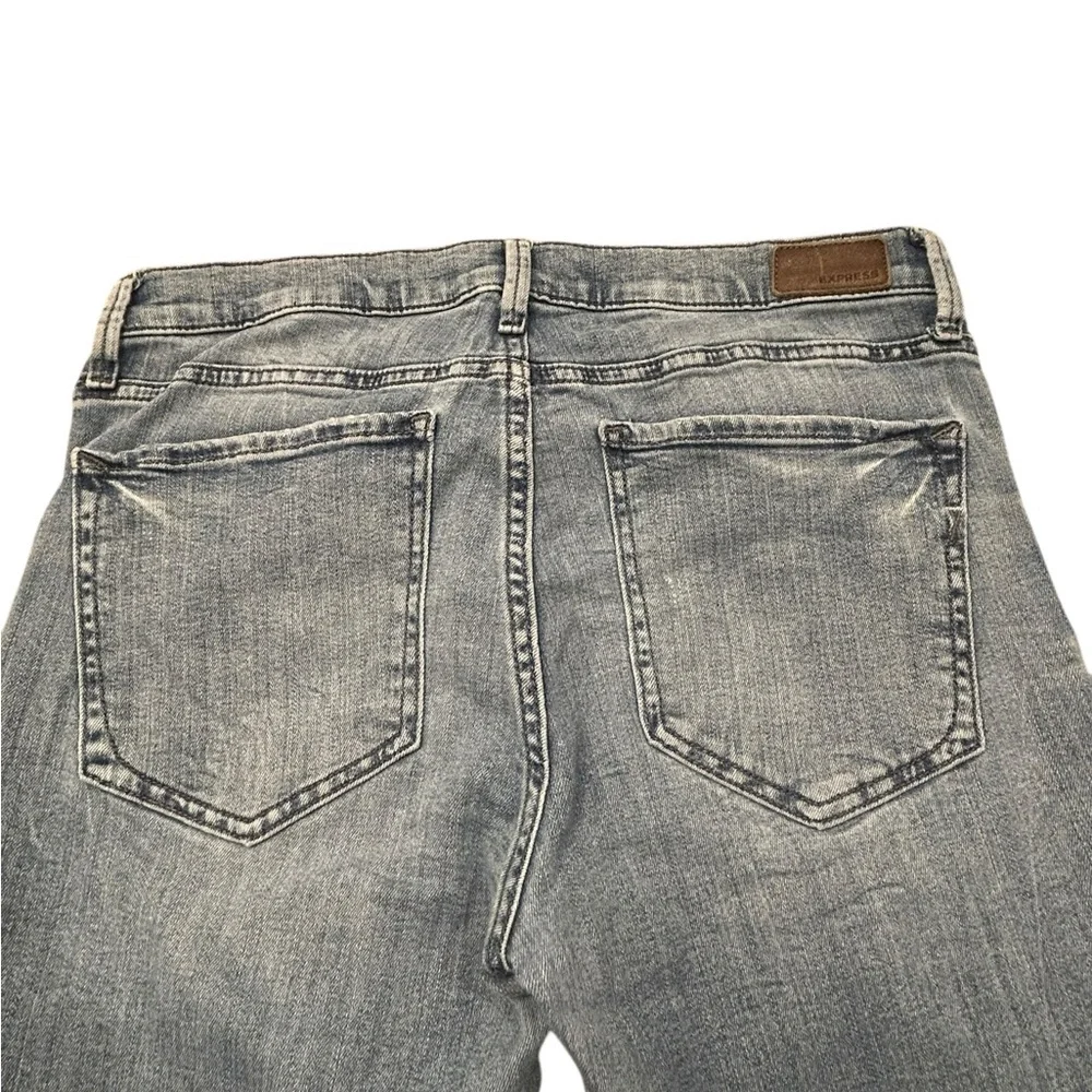 Express Repreve Women’s‎ Distressed Mid Rise Ankle Legging Jeans 10R